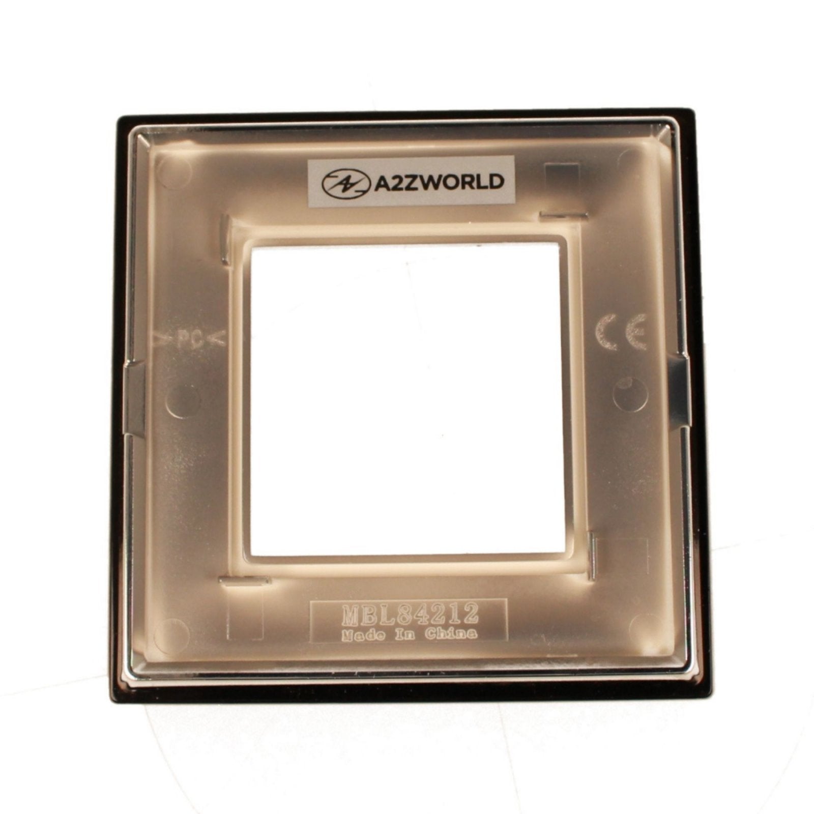 Placca Quadrata In Vetro Temperato MBL 2M Nero Compatibile Bticino Living