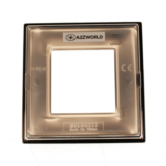 Placca Quadrata In Vetro Temperato MBL 2M Nero Compatibile Bticino Living