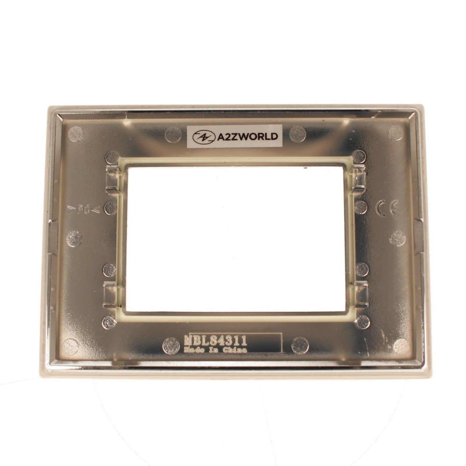 Placca Quadrata In Vetro Temperato MBL 3M Bianco Compatibile Bticino Living BLN84301