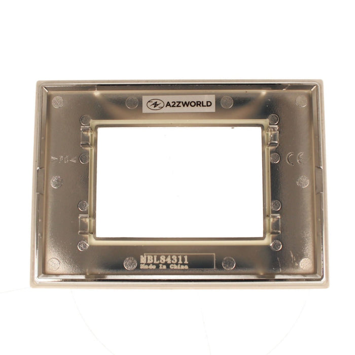 Placca Quadrata In Vetro Temperato MBL 3M Bianco Compatibile Bticino Living BLN84301