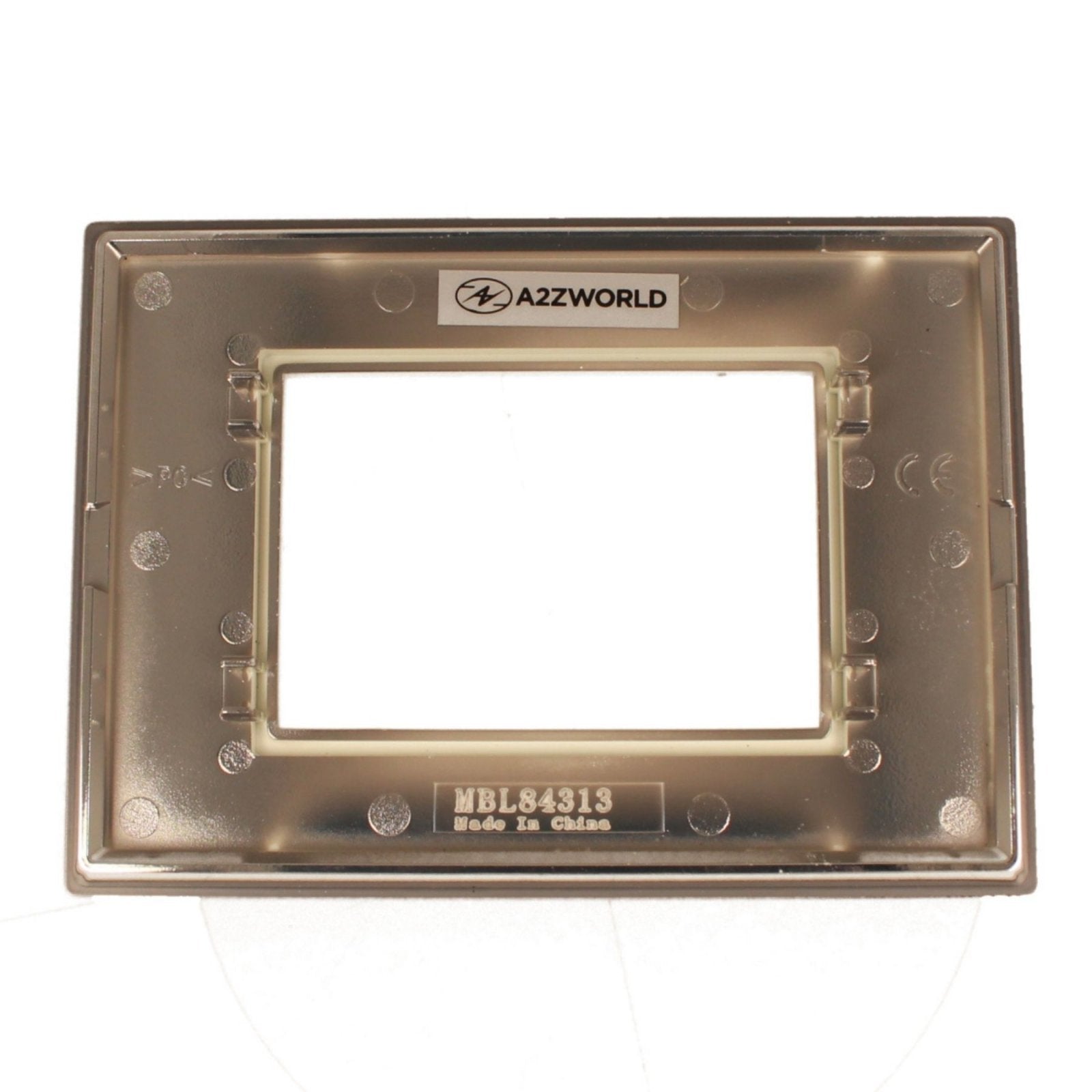 Placca Quadrata In Vetro Temperato MBL 3M Grigio Compatibile Bticino Living BLN84310