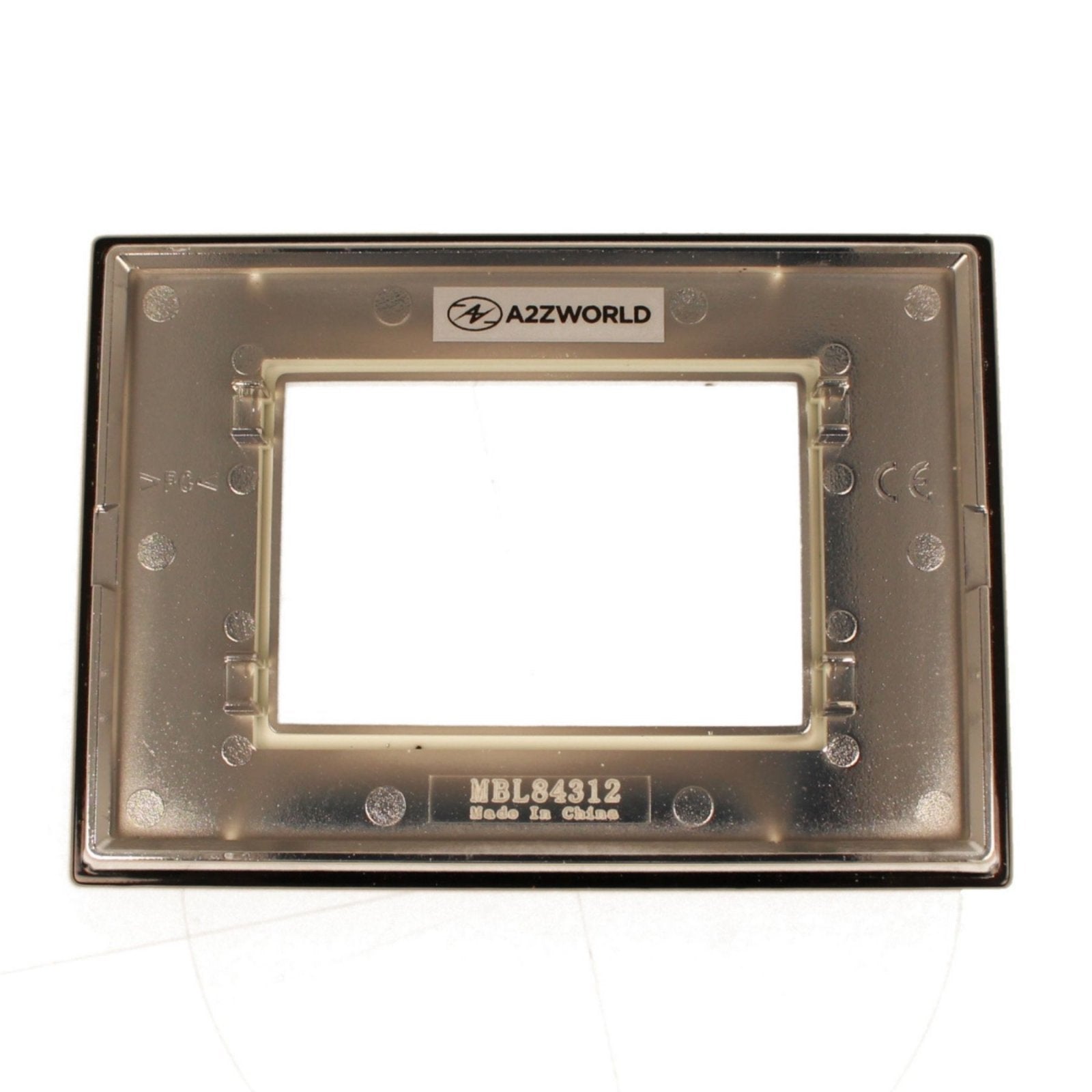 Placca Quadrata In Vetro Temperato MBL 3M Nero Compatibile Bticino Living BLN84302