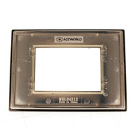 Placca Quadrata In Vetro Temperato MBL 3M Nero Compatibile Bticino Living BLN84302