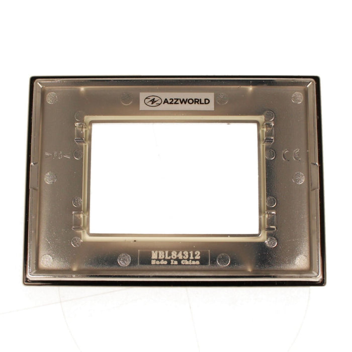 Placca Quadrata In Vetro Temperato MBL 3M Nero Compatibile Bticino Living BLN84302