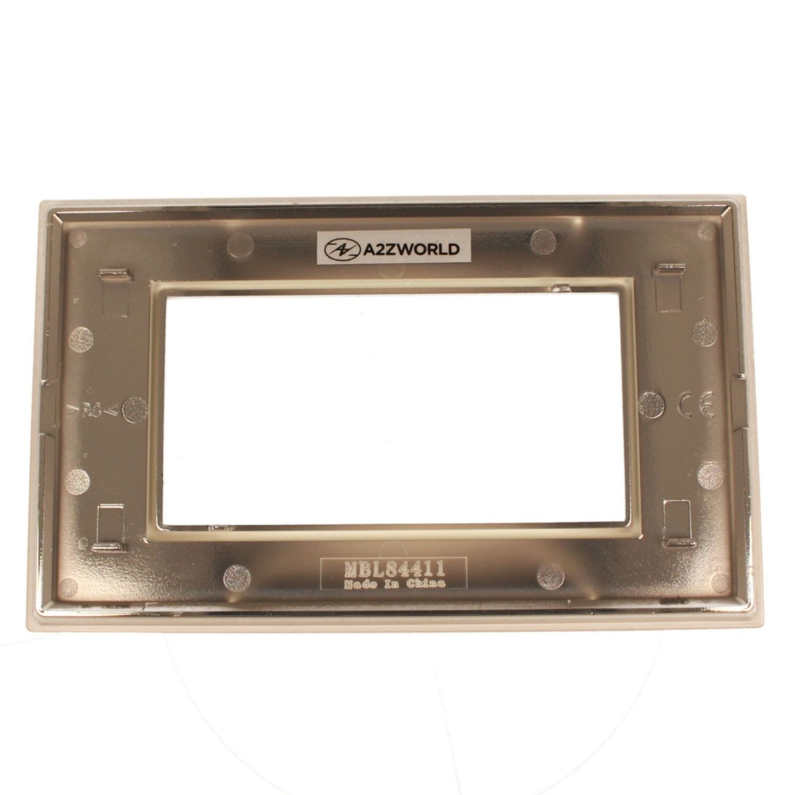 Placca Quadrata In Vetro Temperato MBL 4M Bianco Compatibile Bticino Living BLN84401