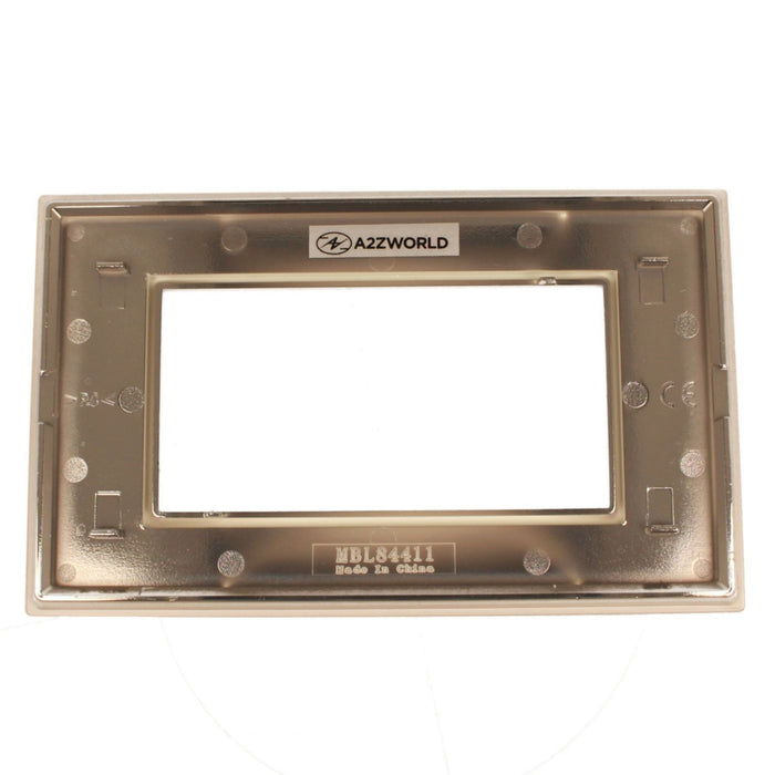 Placca Quadrata In Vetro Temperato MBL 4M Bianco Compatibile Bticino Living BLN84401