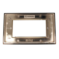 Placca Quadrata In Vetro Temperato MBL 4M Nero Compatibile Bticino Living BLN84402