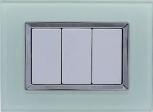 Placca Vetro Plex Elegance Verde Biancastro3M 503 Compatibile Matix