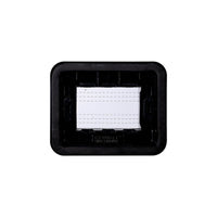 Placca con Coperchio Supporto Stango Idrobox IP55 Compatibile Con Bticino Living Light 3P Nero