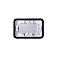 Placca con Coperchio Supporto Stango Idrobox IP55 Compatibile Con Bticino Living Light 4P Bianco