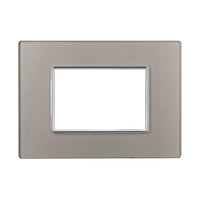 Placca in Vetro 503 3P Moduli Sliver Compatibile con Axolute
