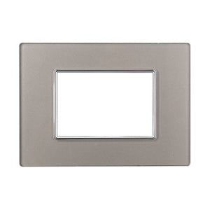 Placca in Vetro 503 3P Moduli Sliver Compatibile con Axolute