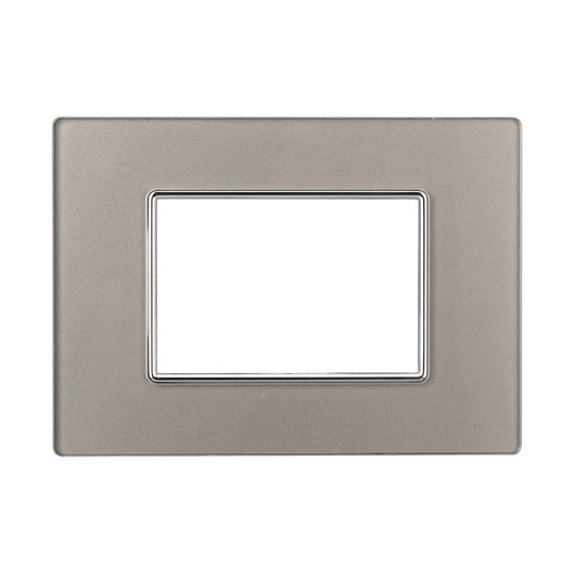 Placca in Vetro 503 3P Moduli Sliver Compatibile con Axolute
