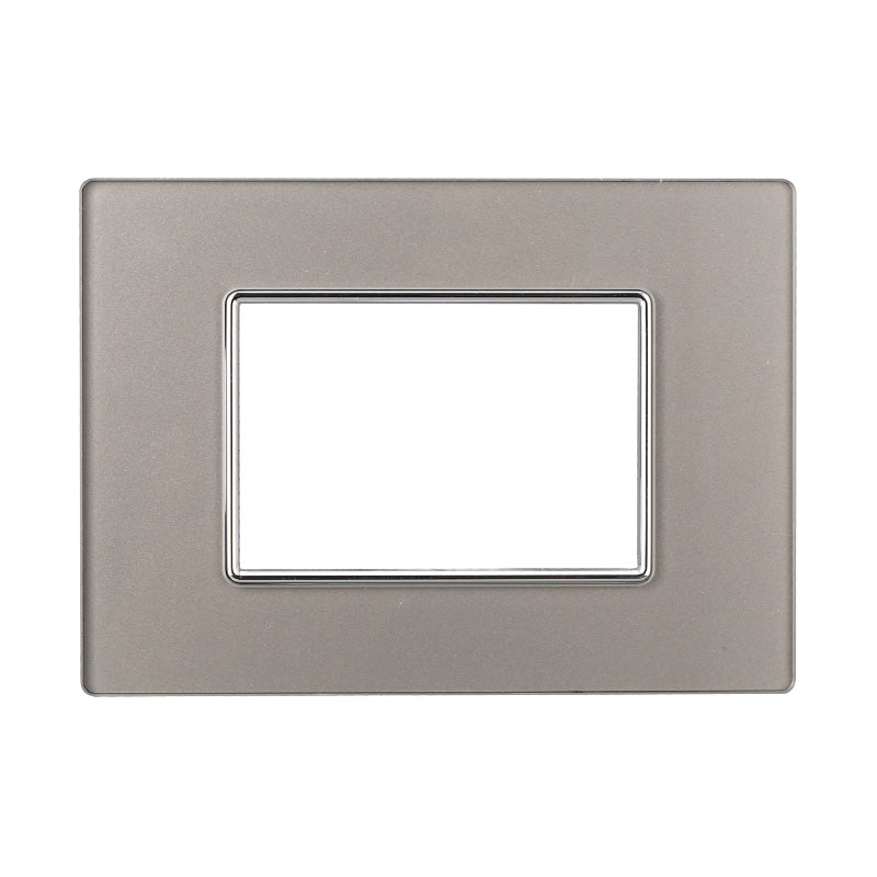 Placca in Vetro 503 3P Moduli Sliver Compatibile con Axolute