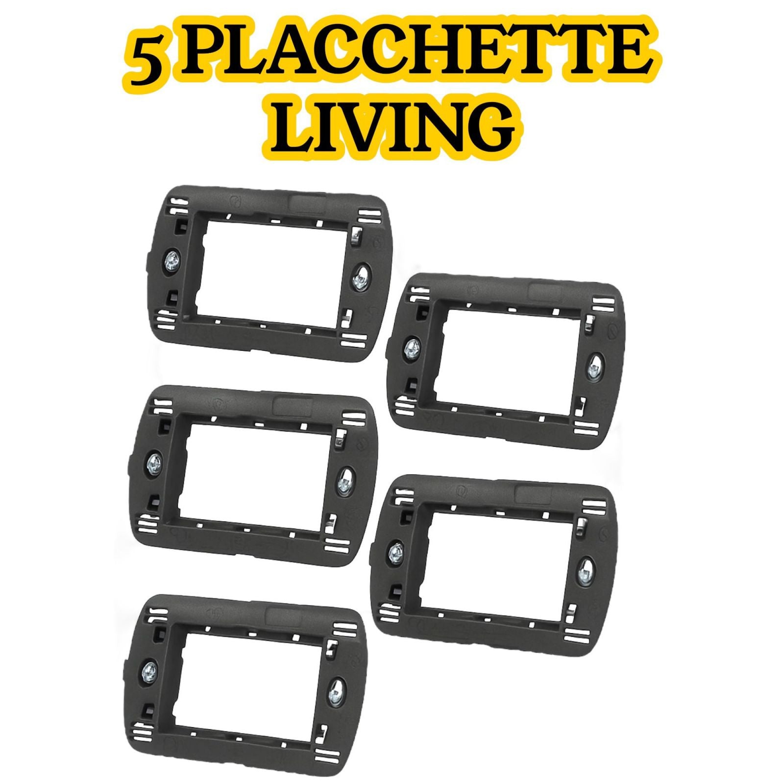 Placche Placchette BTicino Matix Living Compatibili Set Da 5 o 10 Supporti 503 5 placchette Living