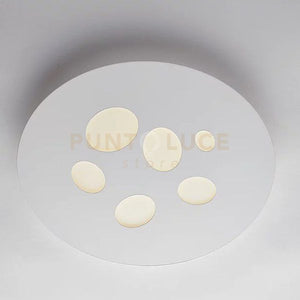 Plafoniera Asole, Moderna Led Integrato diam.32 Metallo e Alluminio Bianco