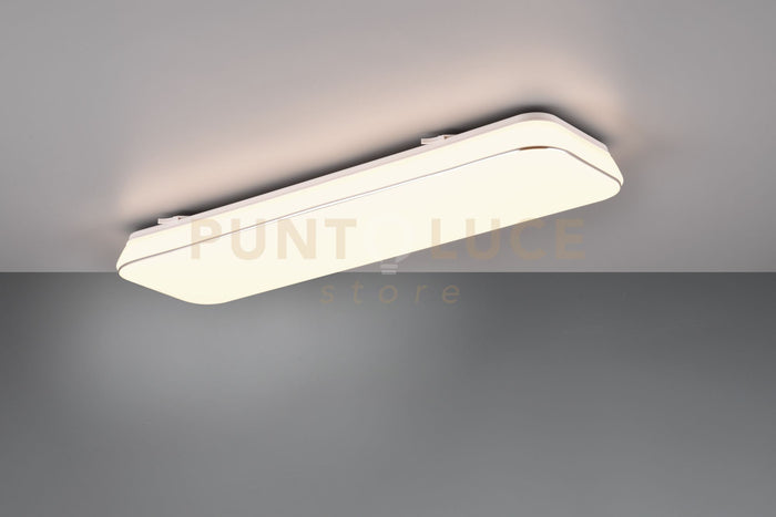 BLANCA PLAFONIERA LED  28W 3200lm, 3000K RETTANGOLARE DIMMERABILE CON INTERRUTTORE 60CM X 17CM