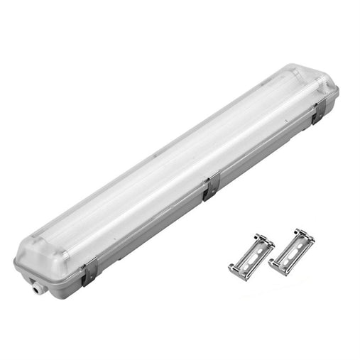Plafoniera Esterna Stagna LED Doppia Impermeabile da Esterno Senza Tubi LED T8 da 60cm IP65