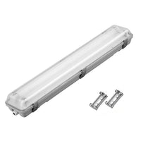 Plafoniera Esterna Stagna LED Doppia Impermeabile da Esterno Senza Tubi LED T8 da 60cm IP65