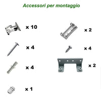 Plafoniera Esterna Stagna LED Doppia Impermeabile da Esterno Senza Tubi LED T8 da 60cm IP65