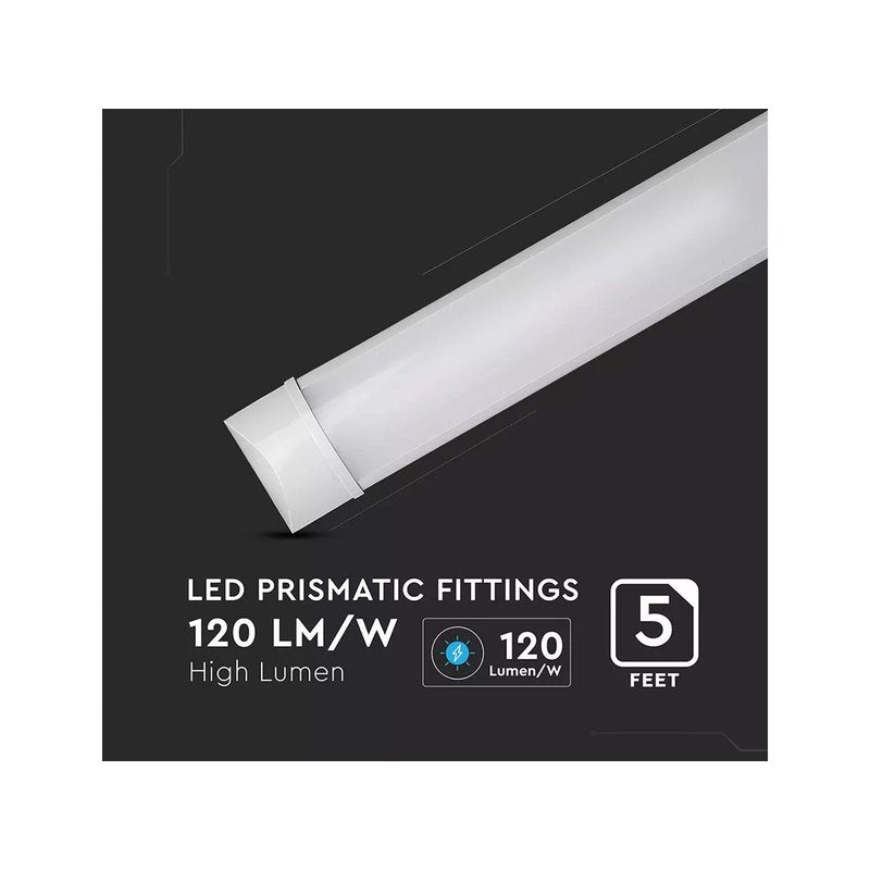 Plafoniera LED Prismatica 50W 150cm Da Soffitto 120LM/W 6400K IP20 Con Chip Samsung Garanzia 5 Anni SKU-203556