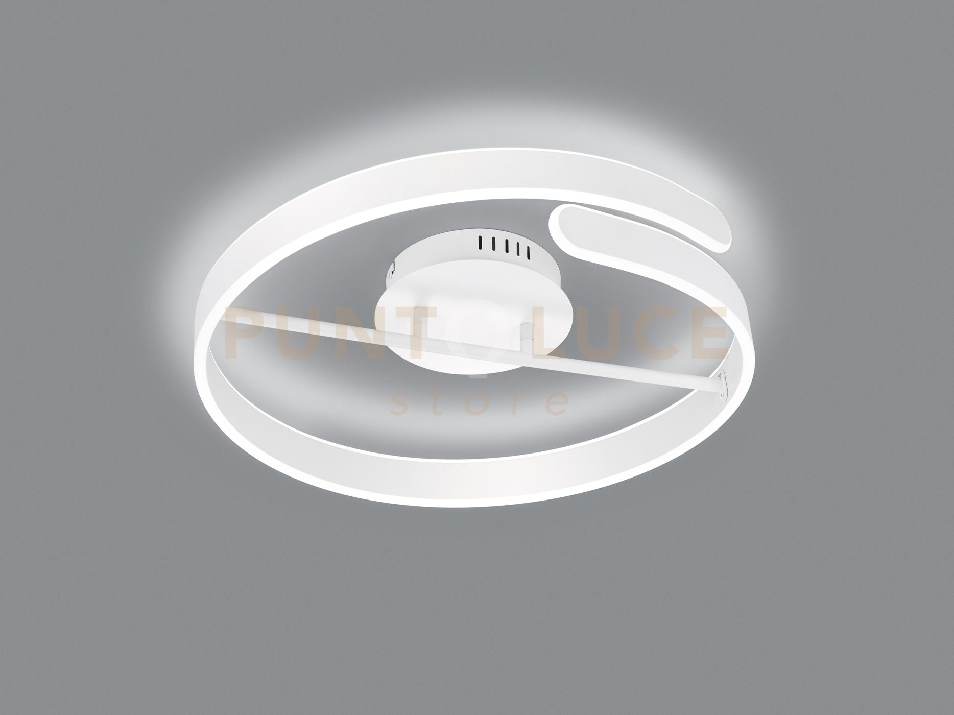 PARMA PLAFONIERA LED 37W 4500lm, 4000K BIANCA CON DIMMERAZIONE AD INTERRUTTORE D.50CM