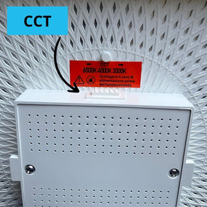 Plafoniera Pannello Led CCT Quadrato 160X160X43mm 18W 2300LM Montaggio a Plafone