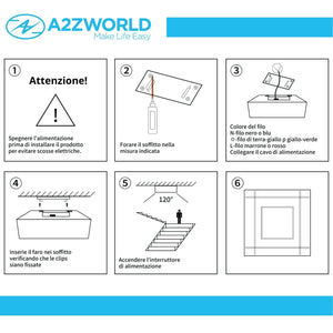 Plafoniera Pannello Led CCT Quadrato 160X160X43mm 18W 2300LM Montaggio a Plafone