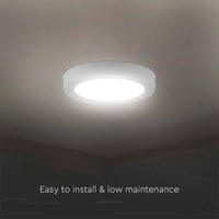 Plafoniera Pannello Led Slim Montaggio a Plafone Rotondo 12W 1200LM 6500K SKU-7875