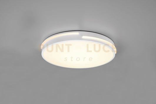 TACOMA PLAFONIERA LED, 24W 2500lm, 2700 - 6500K  BORDO BIANCO CON TELECOMANDO MULTIFUNZIONE D.40CM DIMMERABILE