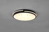 TACOMA PLAFONIERA LED 24W 2500lm, 2700 - 6500K BORDO NERO CON TELECOMANDO MULTIFUNZIONE D.40CM DIMMERABILE