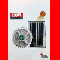 Plafoniera a Led 200W Circolare con sensore pannello solare 6000mAh FO-11-26