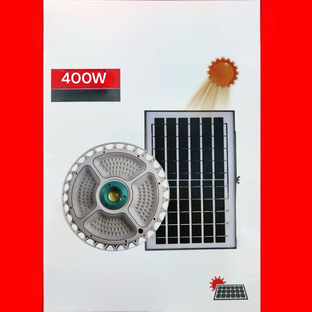 Plafoniera a Led 400W Circolare con sensore pannello solare 9000mAh FO-11-27