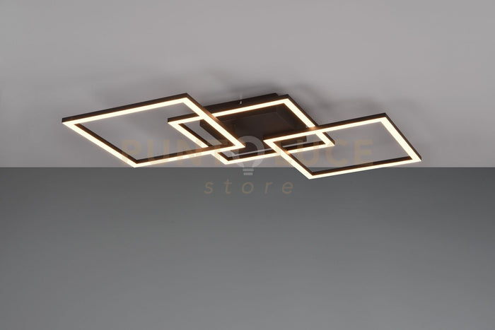 TRAIL PLAFONIERA/APPLIQUE LED 31W 3550lm, 4000  NERA ORIENTABILE L. 74,5CM