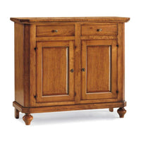 Credenza color noce 2 ante 2 cassetti in stile classico in legno massello e mdf 104x43x98 H