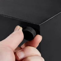 Tavolo da pranzo allungabile, per soggiorno e studio, 159×74×77 cm, Nero e Grigio