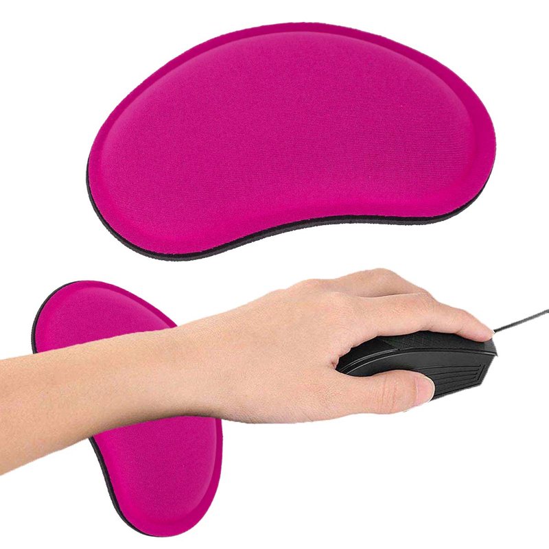 Poggiapolso per Mouse Colore Rosa 14.1 x 8 centimetri
