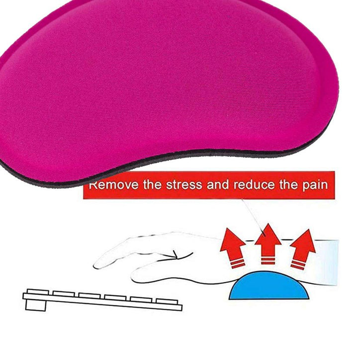 Poggiapolso per Mouse Colore Rosa 14.1 x 8 centimetri