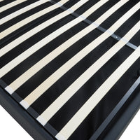 Letto Matrimoniale Contenitore Nola 180x200 cm con Materasso Apertura a Ribalta Rivestito in Similpelle - Nero [en.casa]