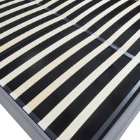 Letto Matrimoniale Contenitore Nola 160x200 cm con Materasso Apertura a Ribalta Rivestito in Tessuto Lino - Grigio