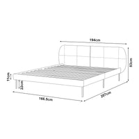 Letto Matrimoniale Porvoo 160x200 cm Testiera Imbottita Rivestimento in Velluto - Verde Scuro [en.casa]
