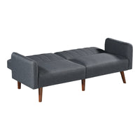 Divano Letto Malå Reclinabile con Zona di Riposo 89x157 cm - Grigio [en.casa]