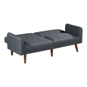 Divano Letto Malå Reclinabile con Zona di Riposo 89x157 cm - Grigio [en.casa]