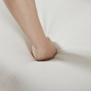 Divano Midt a 2 Posti in Velluto a Corde con Braccioli e 2 Cuscini - Beige [en.casa]