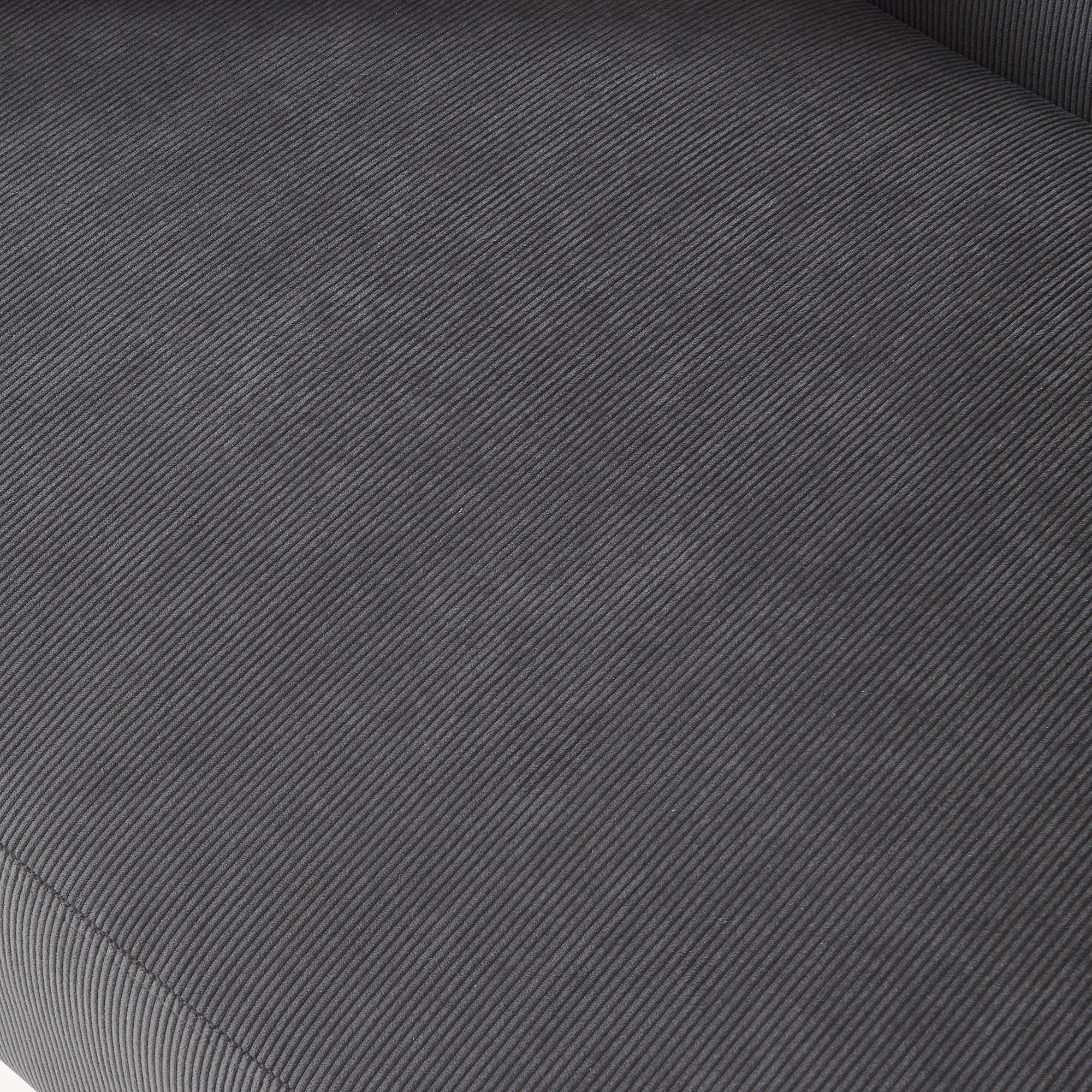 Divano Midt a 2 Posti in Velluto a Corde con Braccioli e 2 Cuscini - Grigio [en.casa]