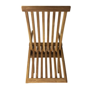 Poltrona Pieghevole in Teak – Camel