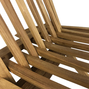 Poltrona Pieghevole in Teak – Camel