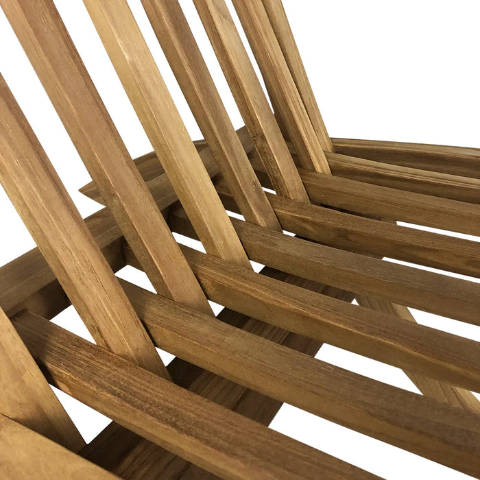 Poltrona Pieghevole in Teak – Camel