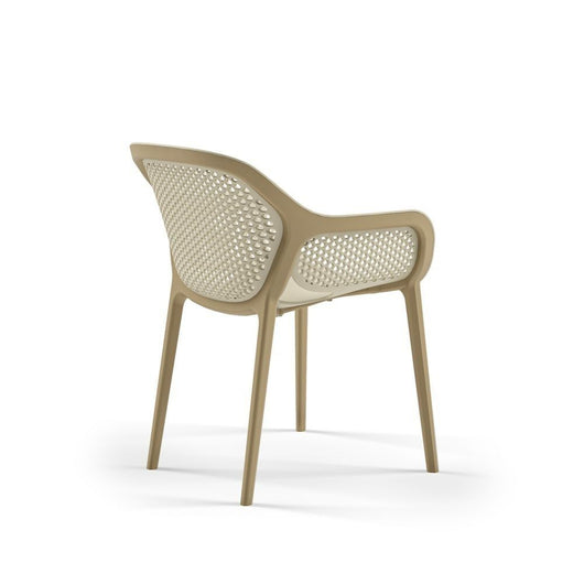 Poltrona design Atra caffè beige