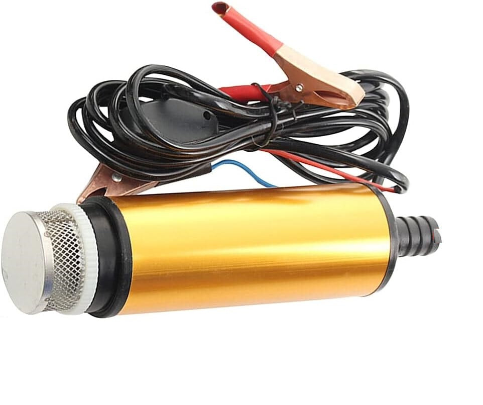Pompa Travaso Elettrica sommersa aspira Carburante ACQUA OLIO 12V AUTO BARCA